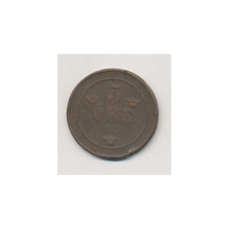 Suède - 5 Ore - 1877