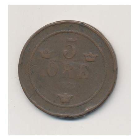 Suède - 5 Ore - 1877