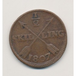 Suède - 1/2 Skilling - 1807
