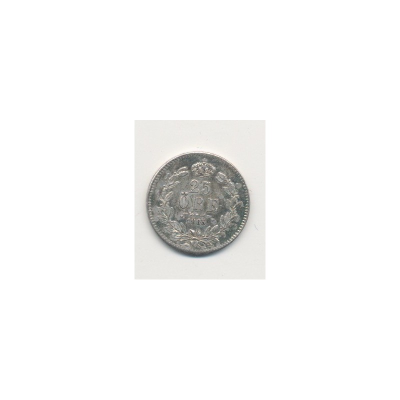 Suède - 25 Ore - 1865 ST - Carl XV