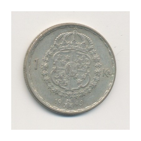 Suède - 1 Krone - 1946 - Gustaf V