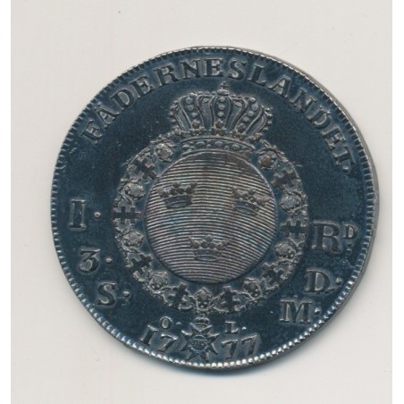 Suède - Riksdaler - 1777 OL - Gustave III