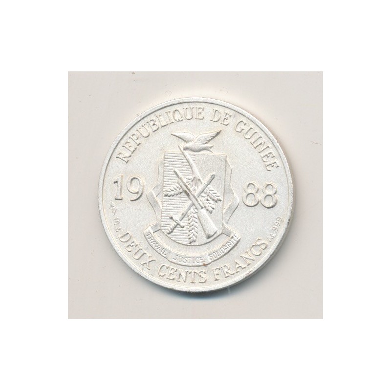 Guinée - 200 Francs - 1988 - JO Barcelone 1992 - Basket
