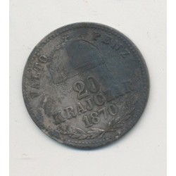 Hongrie - 20 Krajczar - 1870 - François Joseph I 2