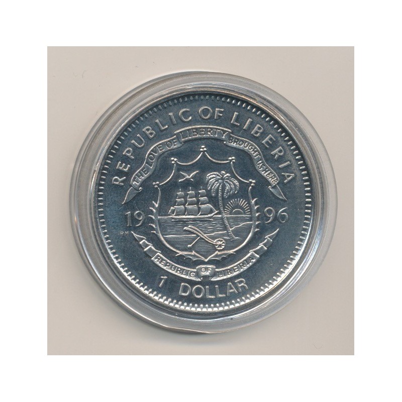 Libéria - 1 Dollar - 1996 - pionnier de l'ouest