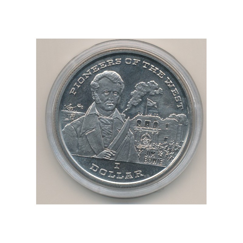 Libéria - 1 Dollar - 1996 - pionnier de l'ouest - Jim Bowie