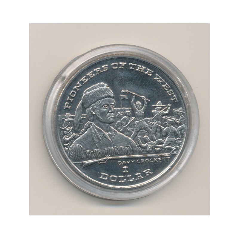 Libéria - 1 Dollar - 1996 - pionnier de l'ouest - Davy Crockett