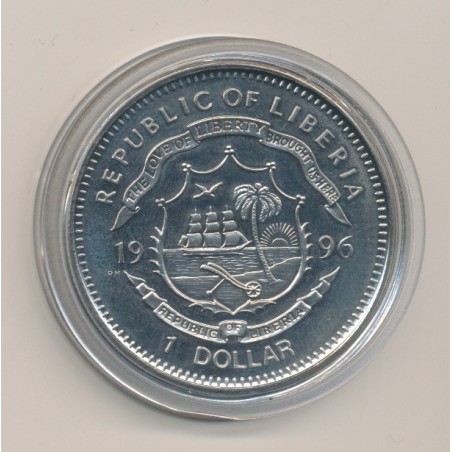 Libéria - 1 Dollar - 1996 - pionnier de l'ouest - Davy Crockett