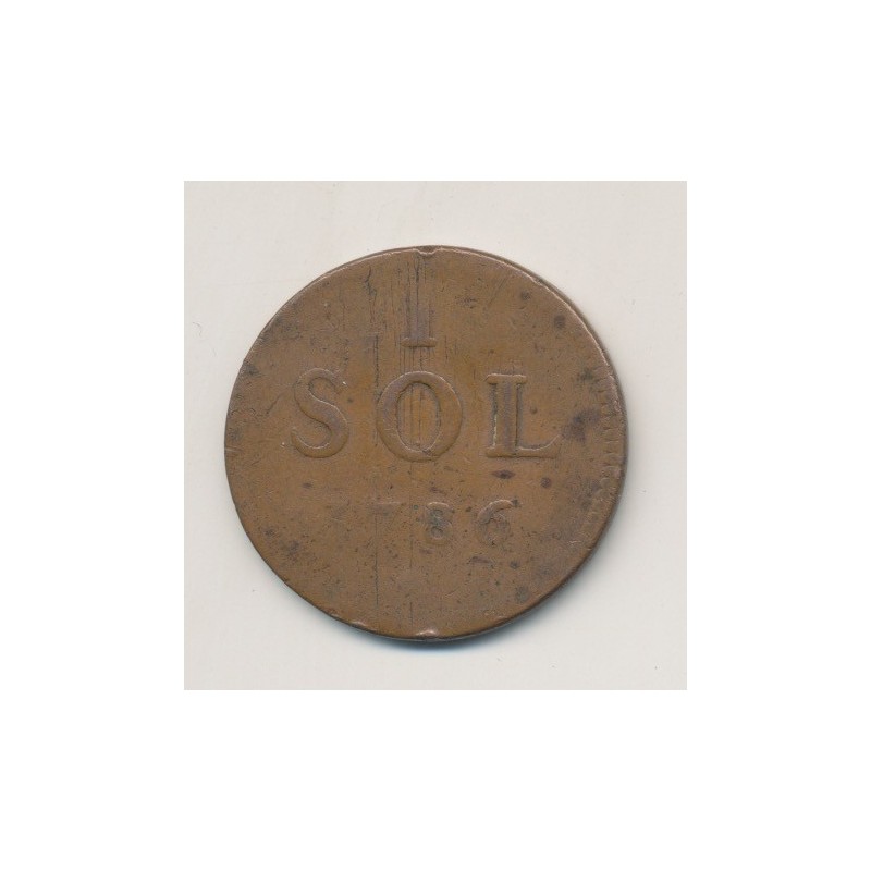 Luxembourg - 1 Sol - 1786
