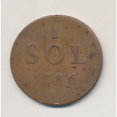 Luxembourg - 1 Sol - 1786
