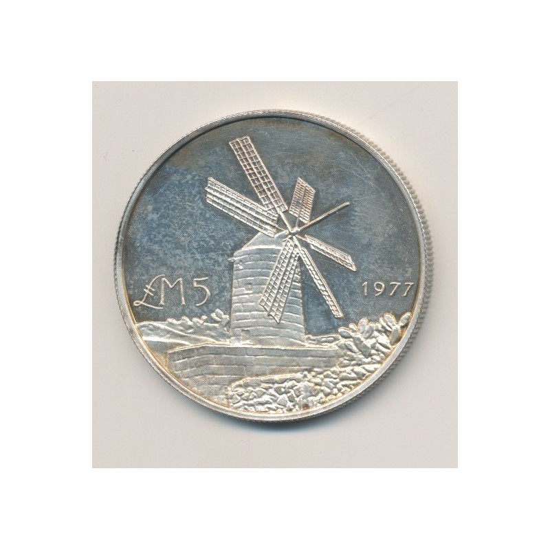 Malte - 5 Pounds 1977