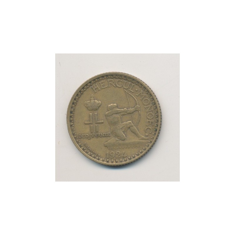 Monaco - 2 Francs - 1924 - Louis II