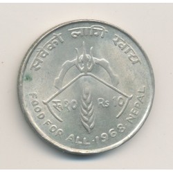 Nepal - 10 Roupie - 1968 2