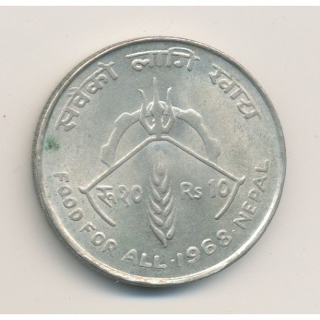 Nepal - 10 Roupie - 1968