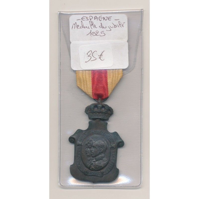 Espagne - Médaille du jubilé - 1925