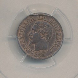 Napoleon III - Tête nue - 1 centime - 1856 MA Marseille - PCGS MS63BN 2