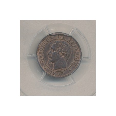 Napoleon III - Tête nue - 1 centime - 1856 MA Marseille - PCGS MS63BN
