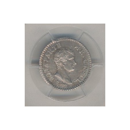 Bonaparte 1er consul - 1/4 Franc - AN 12 BB Strasbourg - PCGS MS63