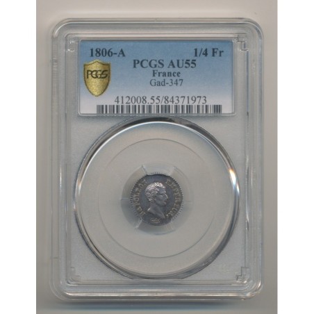 1/4 Franc Napoléon empereur - 1806 A Paris