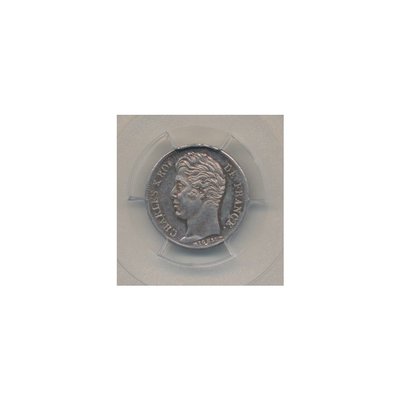 Charles X - 1/2 Franc - 1827 A Paris - PCGS MS62