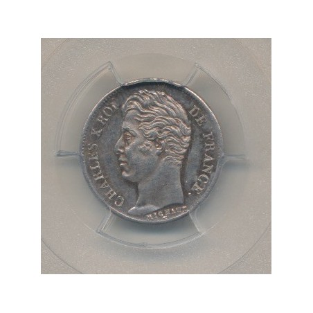 Charles X - 1/2 Franc - 1827 A Paris - PCGS MS62
