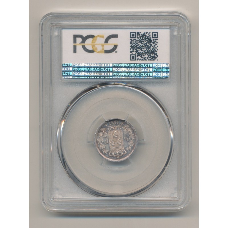 Charles X - 1/2 Franc - 1827 A Paris - PCGS MS62