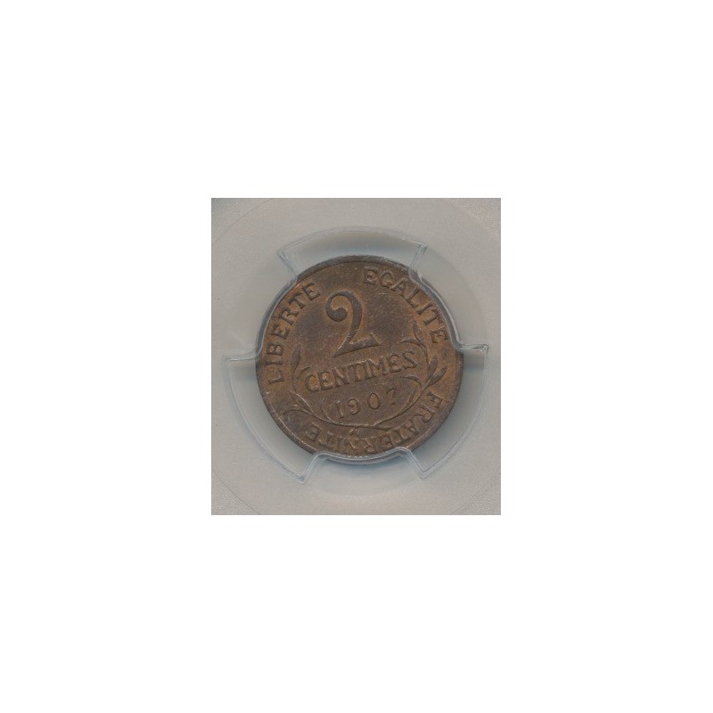 Dupuis - 2 centimes - 1907 - PCGS MS64RB
