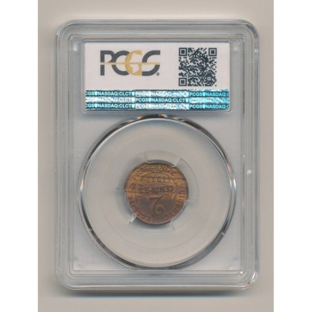 Dupuis - 2 centimes - 1913 - PCGS MS63RB