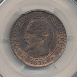 Napoléon III - Tête nue - 5 centimes - 1856 A Paris - PCGS MS62RB 2