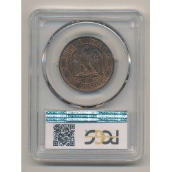 Napoléon III - Tête nue - 10 centimes - 1855 A Paris - PCGS MS63BN 2
