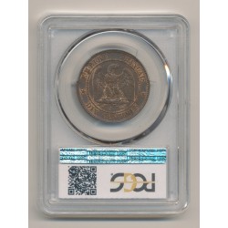 Napoléon III - Tête laurée - 10 centimes - 1863 A Paris - PCGS MS64BN 2