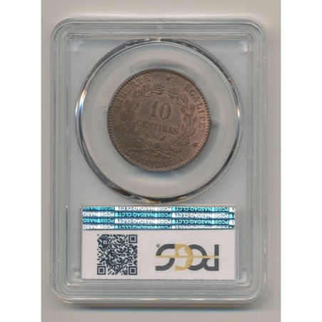 Cérès - 10 centimes - 1887 A Paris - PCGS MS63RB