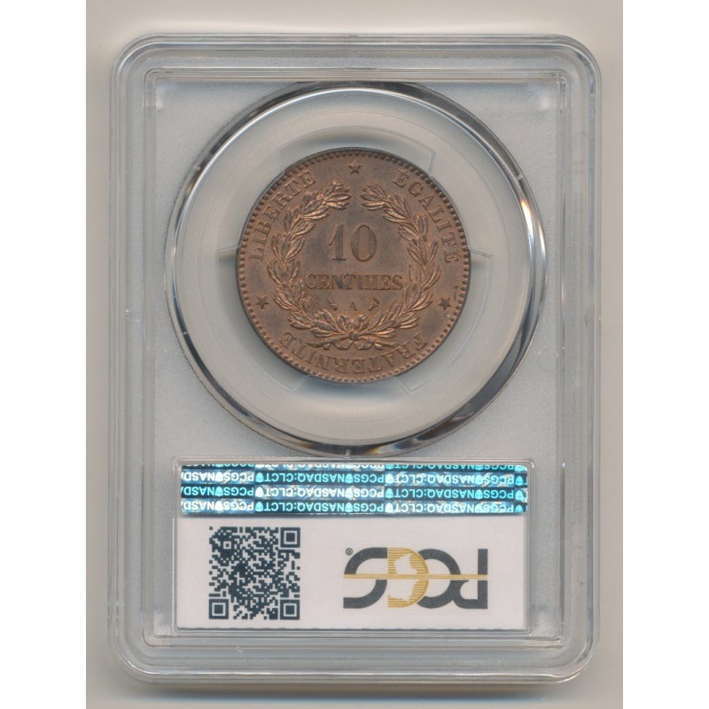 Cérès - 10 centimes - 1897 A Paris - PCGS MS64RB