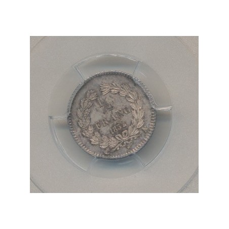 Louis philippe I - 1/4 Franc - 1832/1 A Paris - PCGS MS62