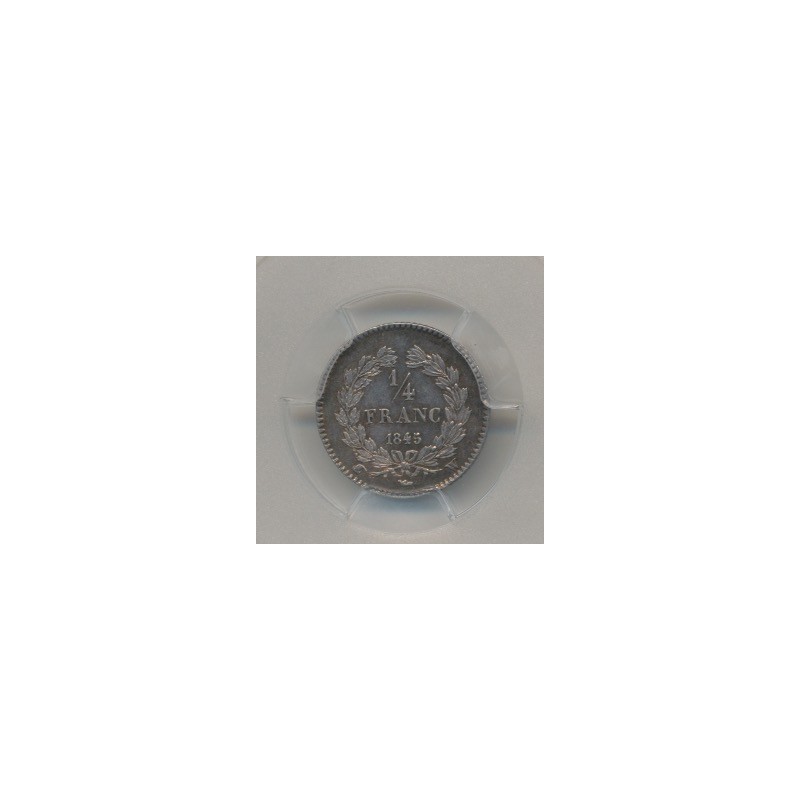 1/4 Franc Louis philippe I - 1845 W Lille
