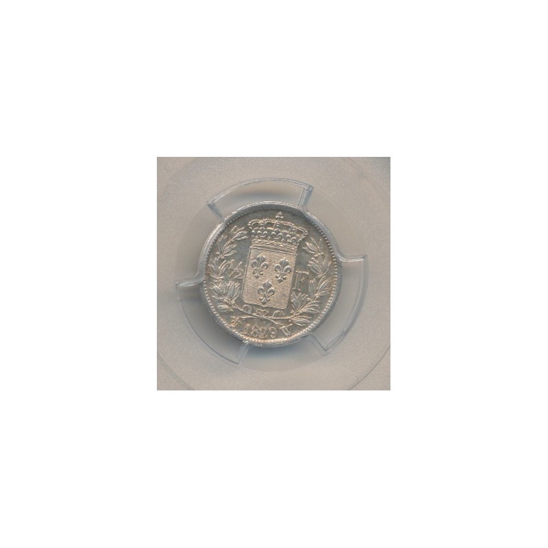 Charles X - 1/2 Franc - 1829 W Lille - PCGS MS63