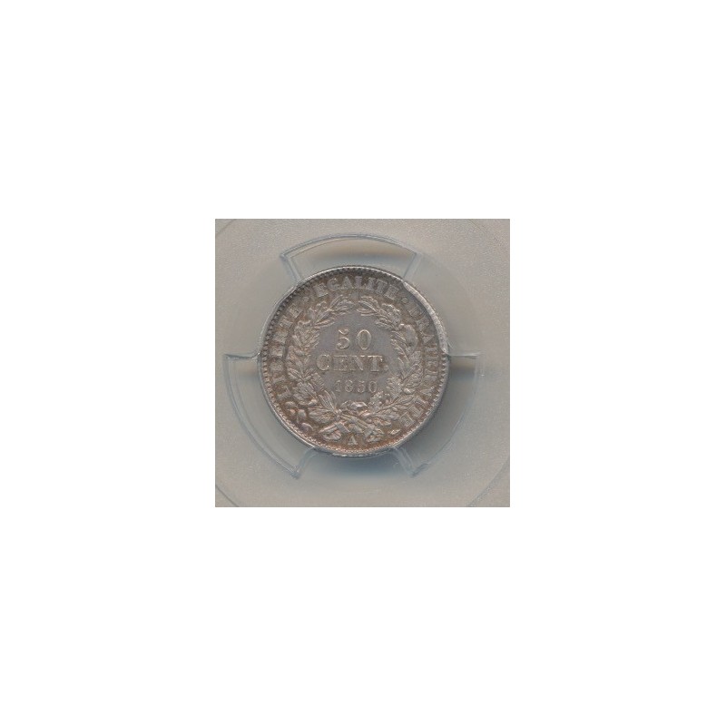 Cérès - 50 centimes - 1850 A Paris - PCGS MS64