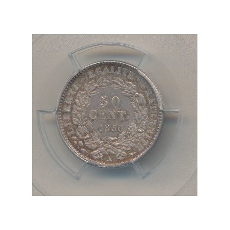 Cérès - 50 centimes - 1850 A Paris - PCGS MS64