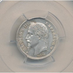 Napoléon III - Tête laurée - 50 centimes - 1864 A Paris - PCGS MS64 2