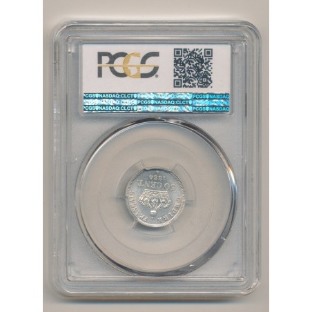 Napoléon III - Tête laurée - 50 centimes - 1864 A Paris - PCGS MS64