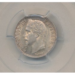 Napoléon III - Tête laurée - 50 centimes - 1865 K Bordeaux - PCGSMS64  2