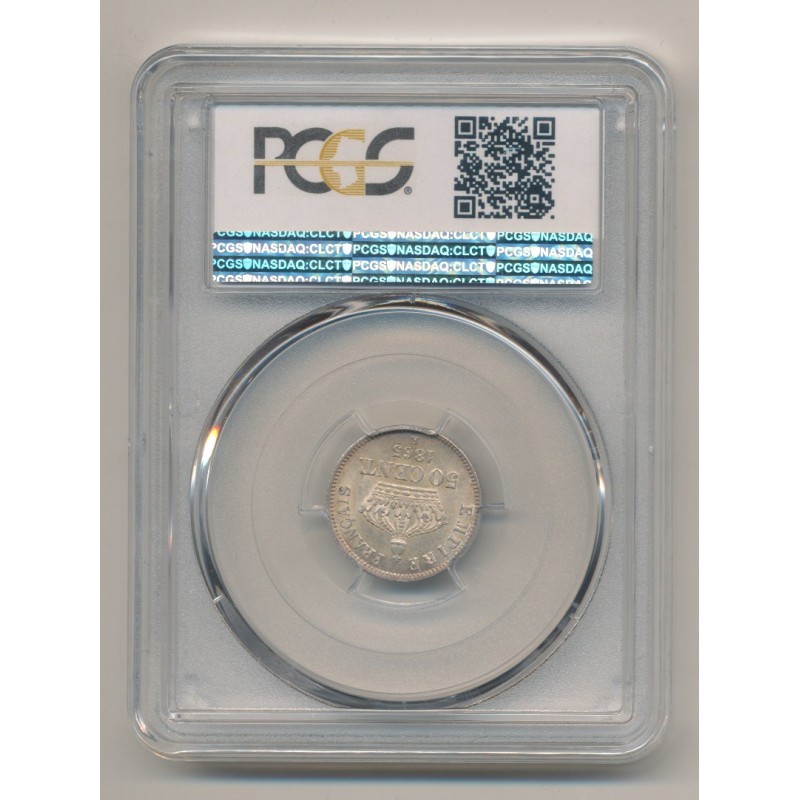 Napoléon III - Tête laurée - 50 centimes - 1865 K Bordeaux - PCGSMS64 