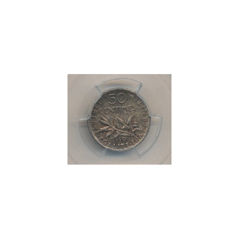 Semeuse - 50 Centimes - 1901 - PCGS MS63