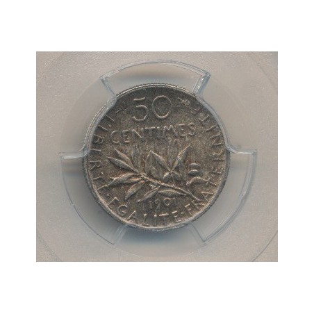 Semeuse - 50 Centimes - 1901 - PCGS MS63