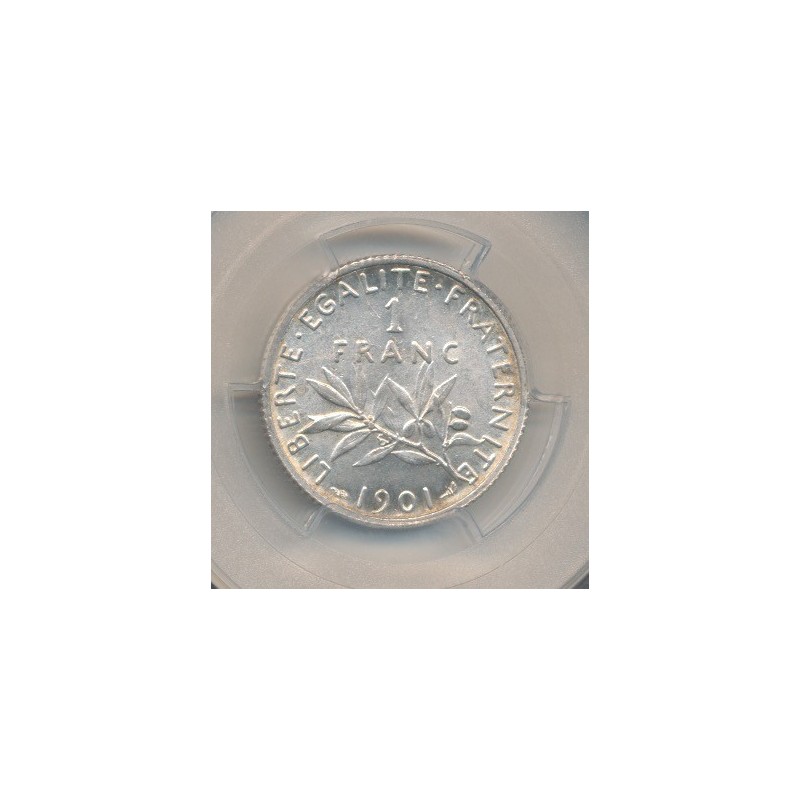 Semeuse - 1 Franc - 1901 - argent - AU58