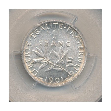 Semeuse - 1 Franc - 1901 - argent - AU58
