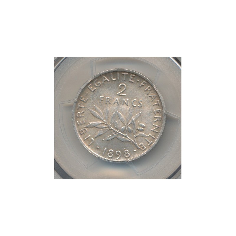 Semeuse - 2 Francs - 1898 - argent - PCGS MS62