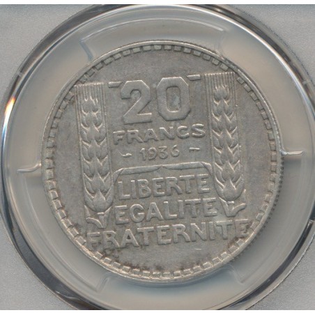Turin - 20 Francs - 1936 - PCGS AU53