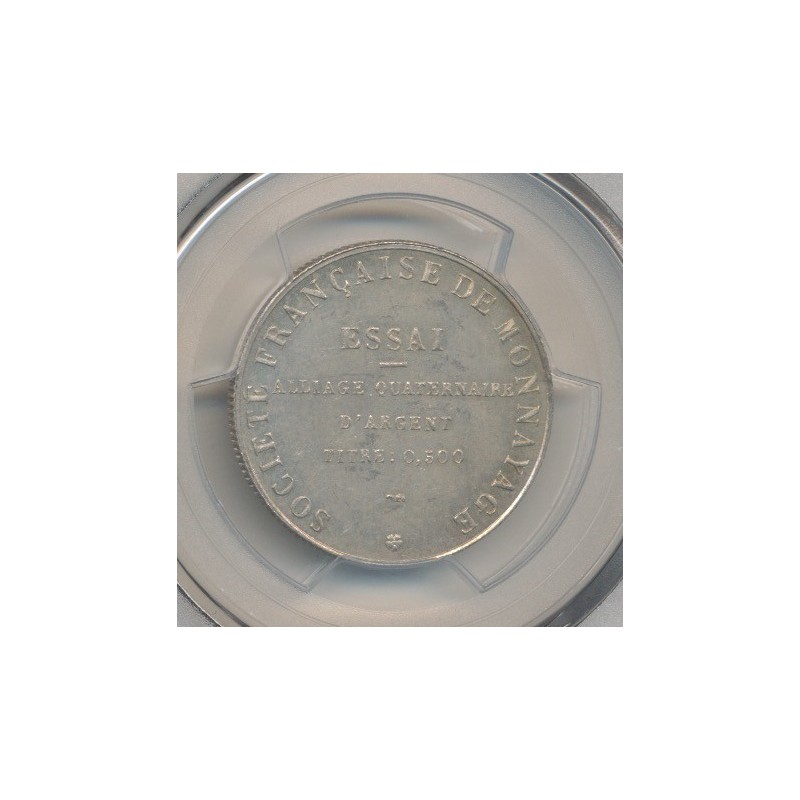 Module 10 Francs 1929 essai - essai d'alliage quaternaire - argent