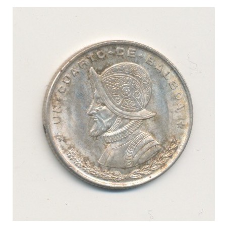 Panama - 1/4 Balboa - 1961 - argent
